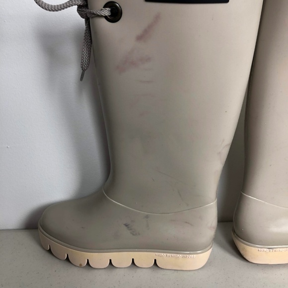 Marc Jacobs Rain Boots 674136 Gray Lace-Up - Picture 6 of 8